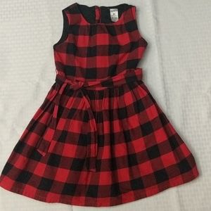 Buffalo plaid holiday dress